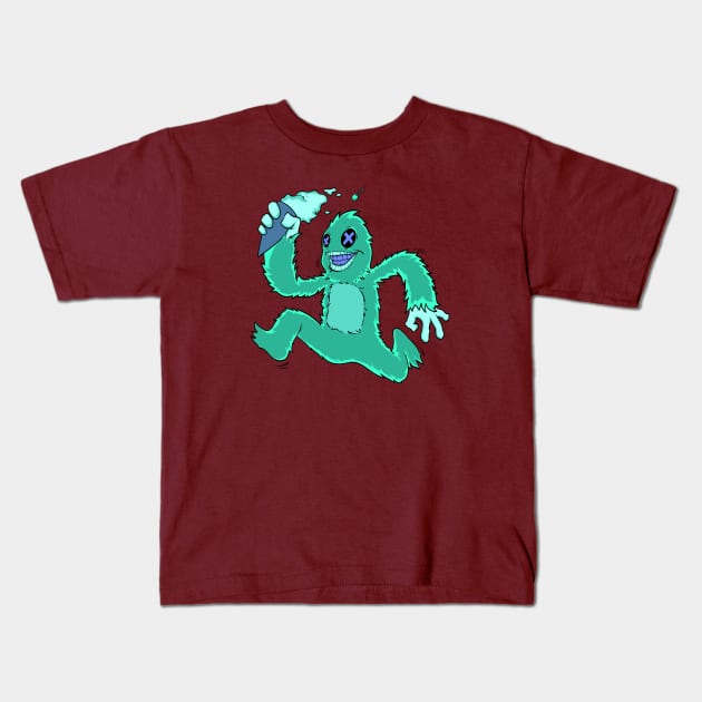 Ice Cream Monster Kids T-Shirt by Gavinstees